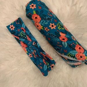 Matching receiving blanket and headband